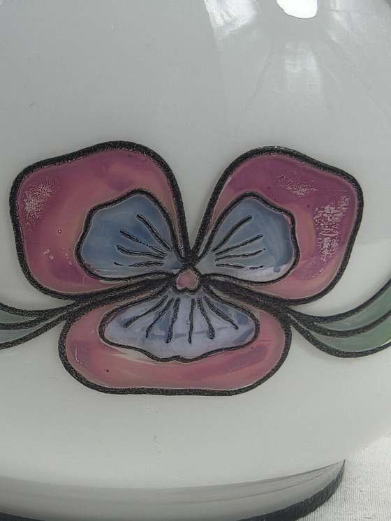 Image 1 of Vintage Massive Wall Lamp with Floral Motif