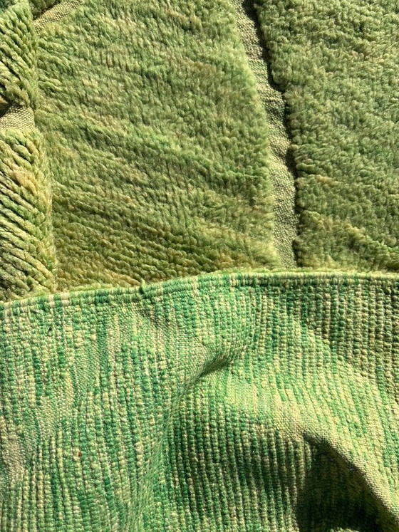 Groen Mrirt Runner Vloerkleed – Handgeknoopt Marokkaans Wollen Gangkleed – 85 × 240 cm – leslosanges (photo 3 of 9)