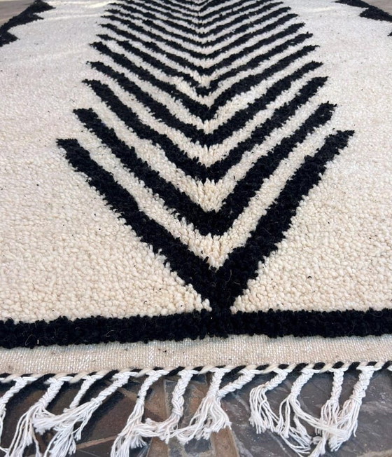 Handgemaakt Berberkleed, zwart-wit, 2/3 m – Ahrend, Vloerkleden en tapijten, Wool (photo 3 of 9)
