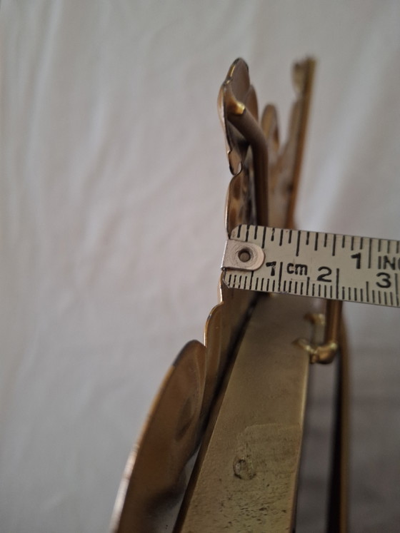 Image 1 of Paire louis xv gilded mirrors/ freestanding/mounted/gold/metal/vintage/50/60/midcentury modern quality