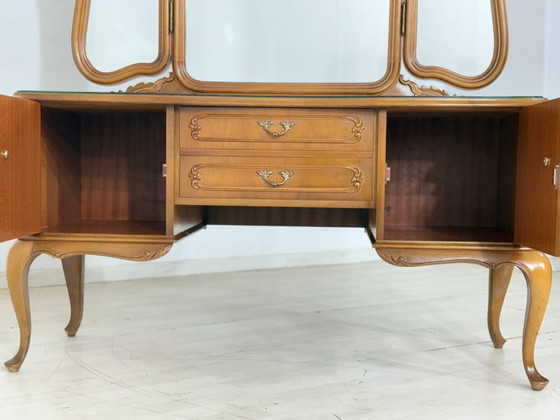 Image 1 of Chippendale kaptafel / vintage ladekast / dressoir / kaptafel / slaapkamerkast