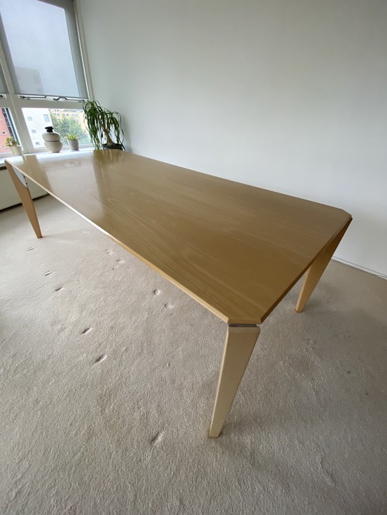 Image 1 of Leolux Dining Table Light Oak With Special Leg Insert