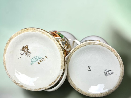 Pair of Limited Edition Portuguese Porcelain Table Lamps, by Alcobaca – Alcobaça (photo 17 of 18)