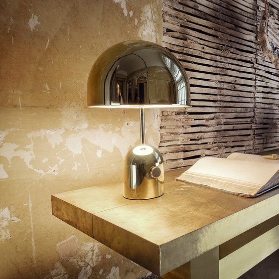 Tom Dixon Bell Lamp, Goud, Dimbaar, Netsnoer, Set van 2 – Tafellampen, Metal, Gold (photo 3 of 5)