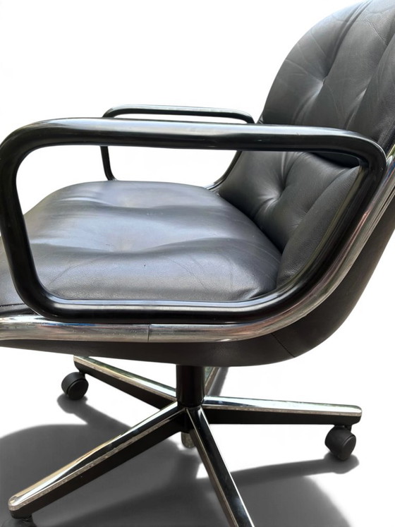 Sillón Executive Charles Pollock para Knoll, cuero negro – Sillones (photo 8 of 11)