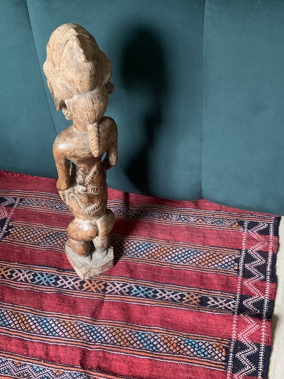 Large Baoulé Ancestor Statue, 63cm, Antique Wooden Sculpture (photo 18 of 30)