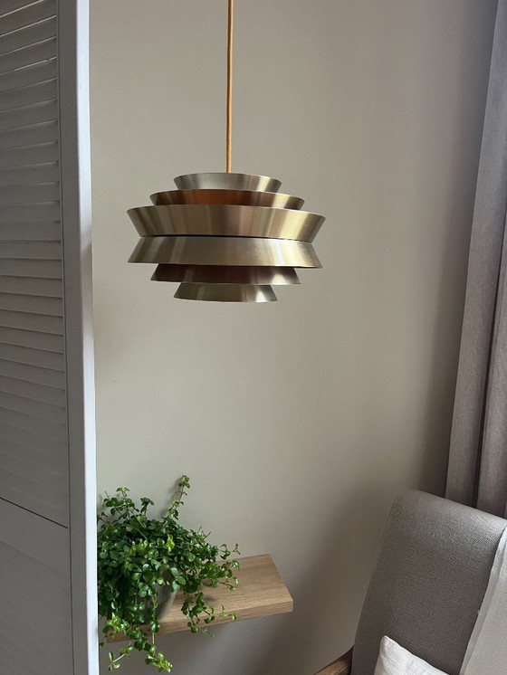 Image 1 of Suspension vintage Trava - Carl Thore - Lampe design suédoise