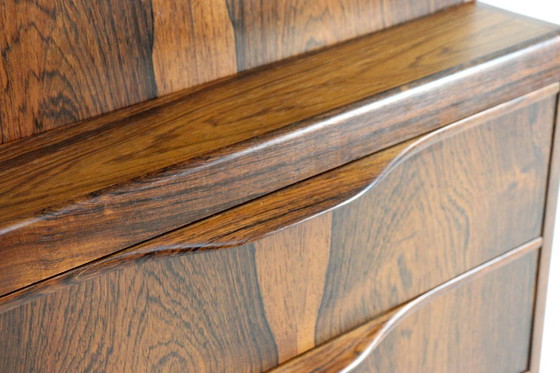 Image 1 of Erling Torvits voor Klim møbelfabrik vintage palissander secretaire bureau Deens