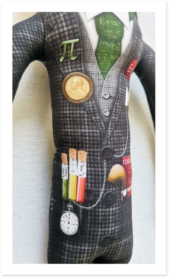 Image 1 of Sculpture scientifique d'Albert Einstein | Poupée d'art design | Objet de décoration intellectuel