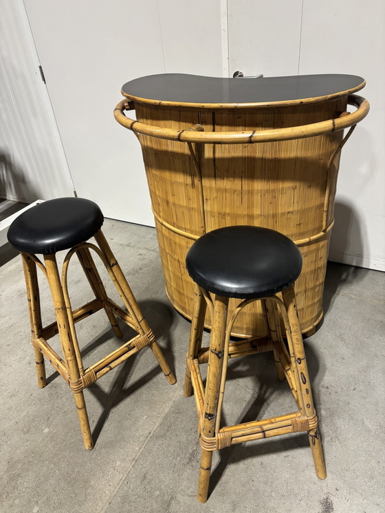 Tikki bar and bar stools – Rohé Noordwolde, Barstools, Bamboo, Rattan (photo 3 of 7)