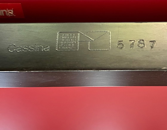 Image 1 of Rietveld Red and Blue stoel cassina Italy