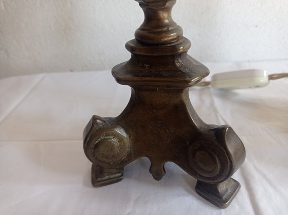 Lamps - Bronze - Transformed Candelabras – Table lamps, Textile (photo 20 of 38)