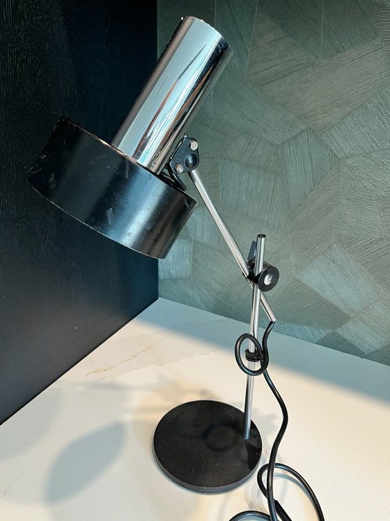Hala Leuchten Schreibtischlampe, Schreibtischlampen, Metall, Chrom, Schwarz (Foto 7 von 10)