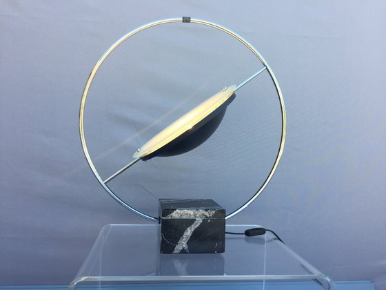 Image 1 of LUCIEN GAU LAMPE SATURNE VINTAGE