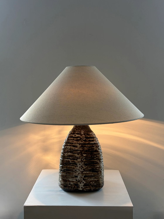 Lampe de table vintage en céramique Fat Lava – Ceramic, Cotton, Scandinavian (photo 6 of 6)
