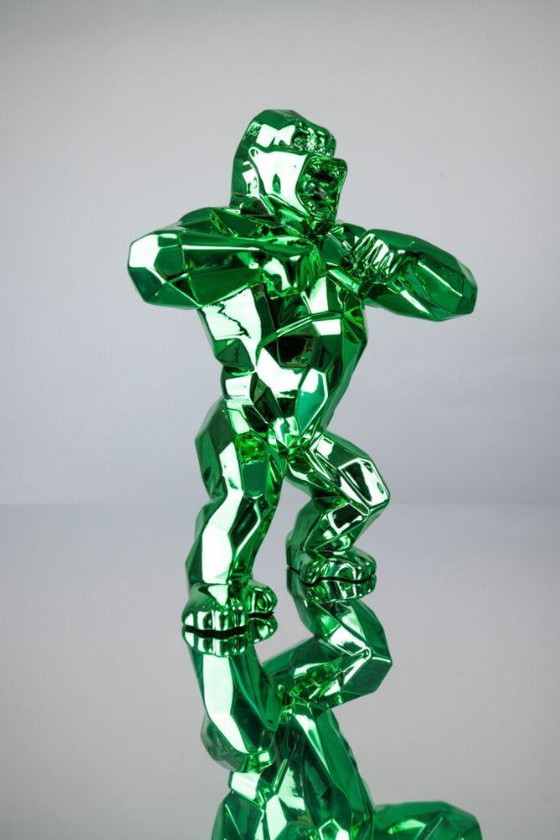 Image 1 of Statue d'art de Richard Orlinski : Kong Spirit Vert