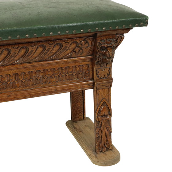 Image 1 of Antique Bench Oak Church