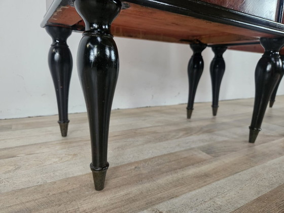 1960s Mahogany Burl Nightstands With Glass Tops – Wood (photo 19 of 20)