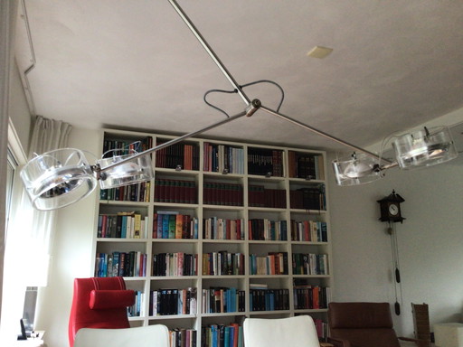 Lampada a sospensione orientabile e dimmerabile con 4 punti luce