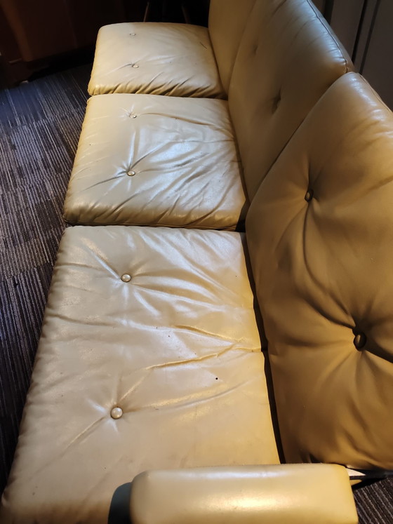 design vintage – Canapés 3 places, Chrome, Cuir (photo 5 of 5)