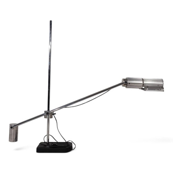 Swisslamps International Haloprofil Vloerlamp van Viktor Frauenknecht, 1970 – Vloerlampen, Chrome, Aluminium (photo 2 of 20)
