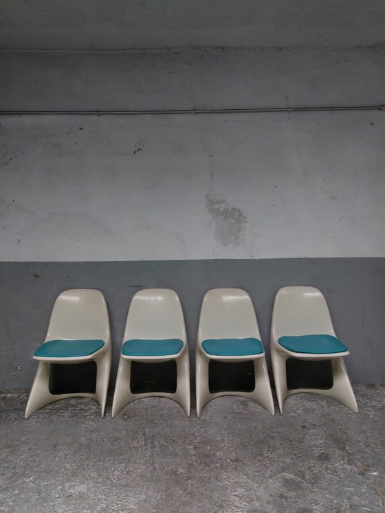 4 chaises Casalino vintage de style Space Age, conçues par Alexander Begge pour Casala. (photo 16 of 33)