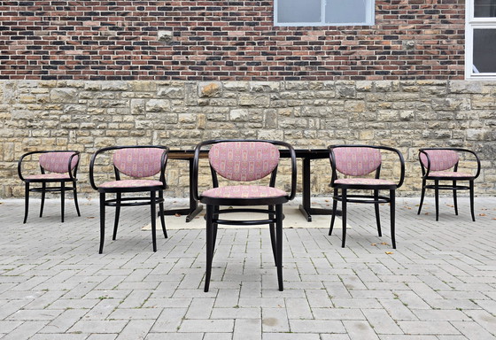 Image 1 of Thonet Eettafelset Eettafel Groep Stoelen Tafel Vintage