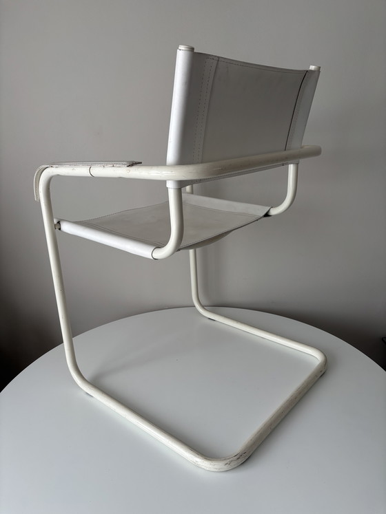 Image 1 of 2-piece Mart Stam Bauhaus tubular frame chairs Matteo Grassi 1970s