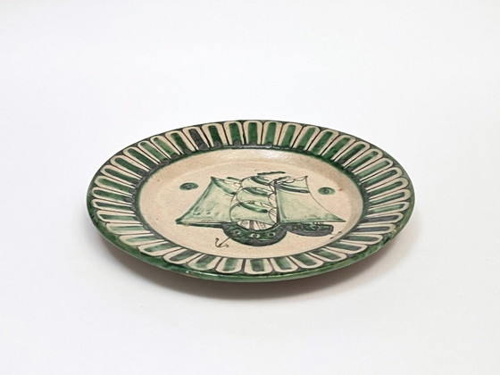 Image 1 of 4 Piatti Vietri decorati della Fabbrica Ceramica Avallone, anni '30