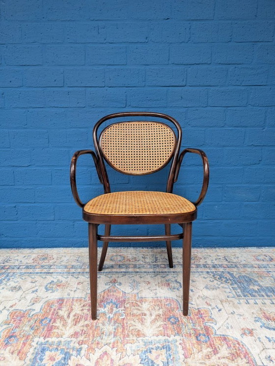 Image 1 of 7x Vintage rattan chairs, model 215r, Thonet