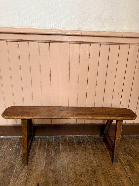 Image 1 of antique wooden bench
