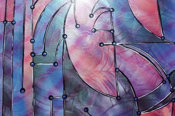 Image 1 of Cubisme A1457 - Peinture acrylique originale