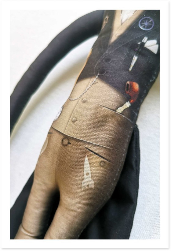 Image 1 of Jules Verne-cadeau | Cadeau voor boekenliefhebbers | Steampunk literaire decoratie | Handgemaakte Jules Verne-kunstpop