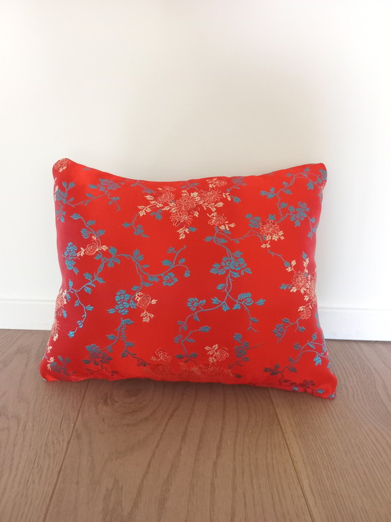 3 dekorative Kissen im japanischen Stil – Textile, Silk (photo 4 of 6)
