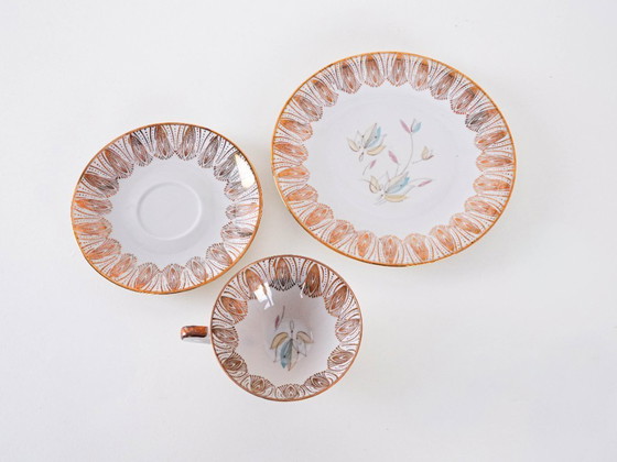 Image 1 of Porseleinen kopje, Duits ontwerp, jaren 70, vervaardigd door Bavaria Elfenbein Porzellan