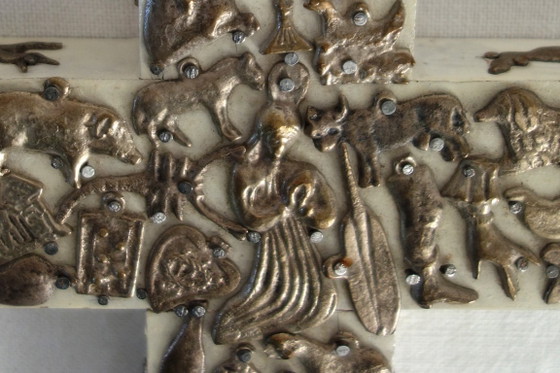 Image 1 of Wundertätiges Kreuz der Estela Ogazon, Religiöse Volkskunst, Mexiko