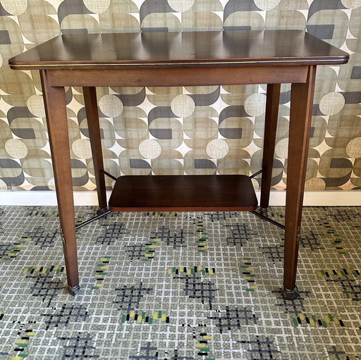 Vintage TV/side table on wheels - 50s/60s style