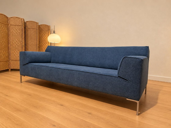 New Upholstered Design in Stock Bloq 3-Seater, Blue, Design on Stock, 3-5 seaters, Other, Metal (photo 3 of 10)