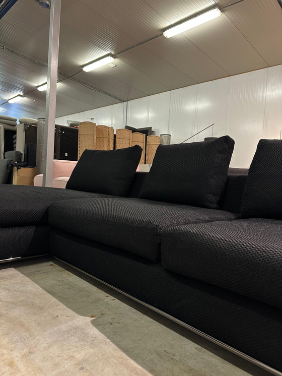 Image 1 of Minotti Hamilton Corner Sofa Black
