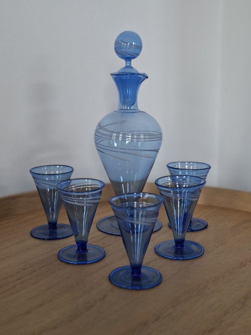 Unieke Art Deco Bimini Likeurset – Fritz Lampl – Zeer goed – Vederlicht
