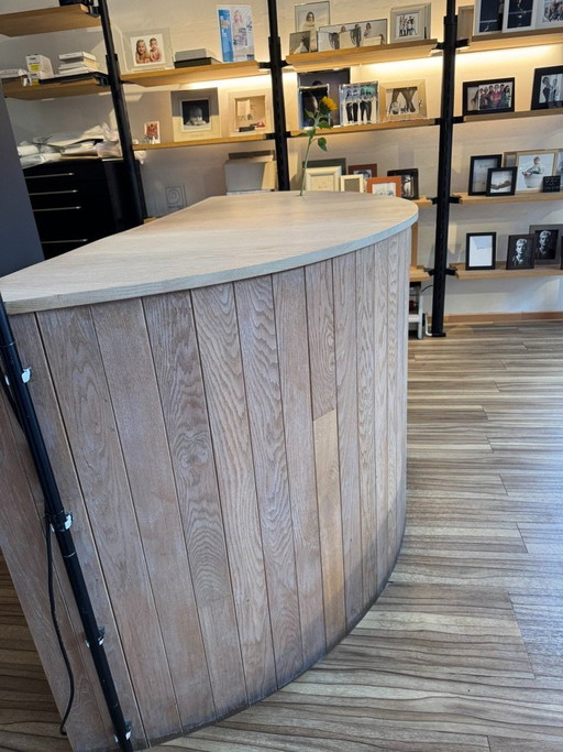 Presentation counter for shop or man cave.