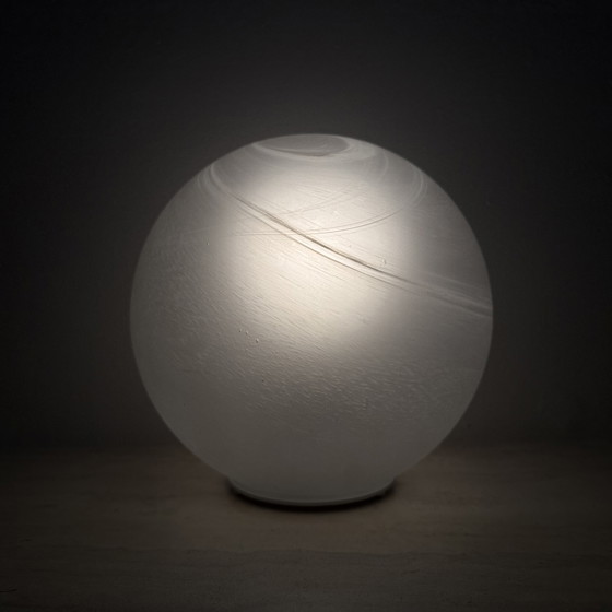 Image 1 of Lampada da tavolo vintage in vetro Wofi Leuchten Mars