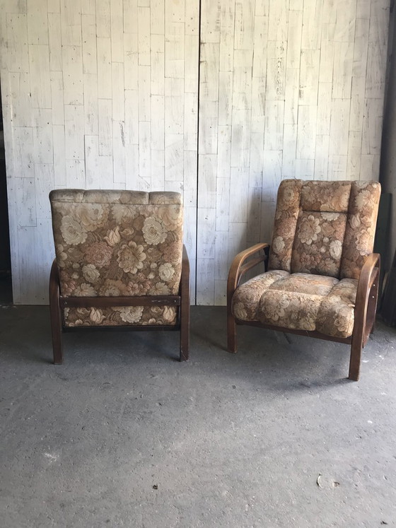 Set of Vintage Art Deco Armchairs, 1930s (photo 4 of 10)