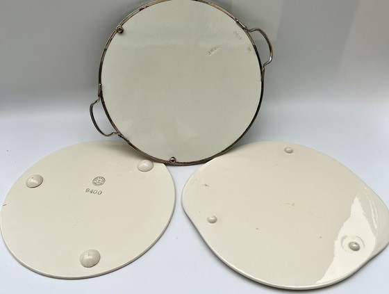 Image 1 of Tres aparadores y mesas de servicio Art Déco/mediados de siglo - cerámica, Alemania, circa 1930-1950