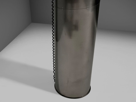 Image 1 of Monumentali lampade da terra in acciaio inossidabile di Targetti – Italia, anni '70