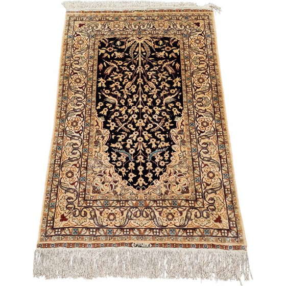 Tapis Hereke Ancien en Soie Signé | Tapis Turc Noué Main | Collection | 117×79 cm – Silk (photo 5 of 11)