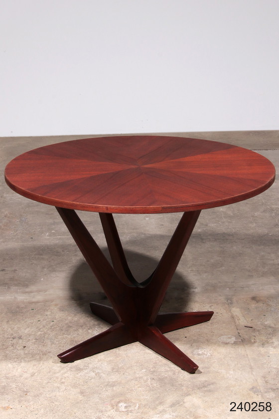 Image 1 of Søren Georg Jensen Kubus Radialer Couchtisch aus Teakholz, Dänemark, 1960er Jahre