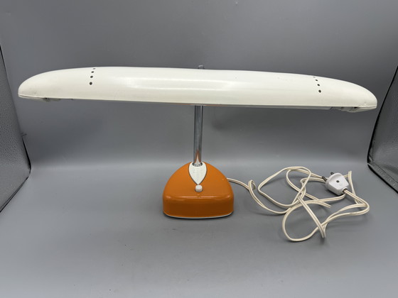 Image 1 of Zeldzame Matsushita / National tafellamp – model FS-193E – beige/oranje – 1970