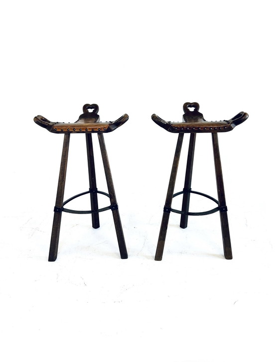 Image 1 of 2x Tabouret de bar 'Marbella', Conoform '60