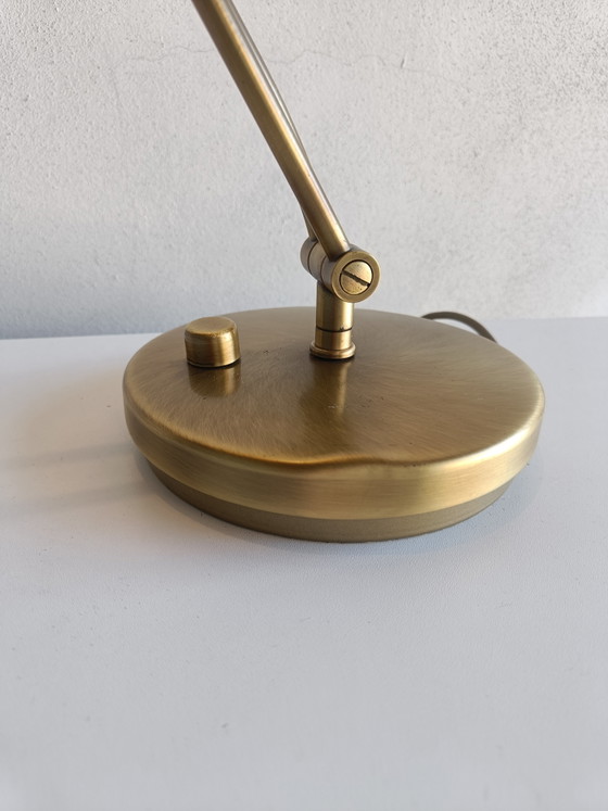 Lampada da scrivania vintage in ottone di Hillebrand Leuchten, Germania, anni '70, design minimalista (photo 6 of 9)